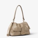 FENDI Mamma Baguette Large Dove gray nappa leather bag - Image 2
